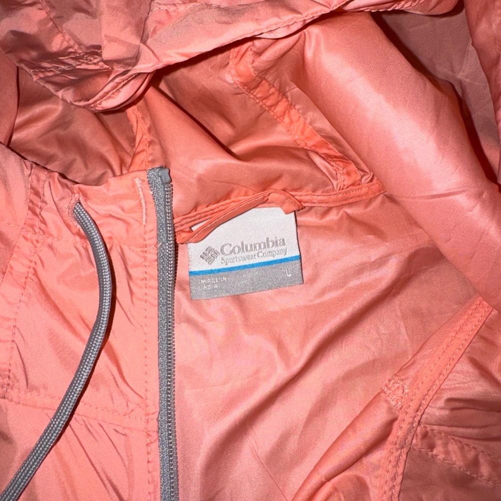 Columbia Salmon Pink/Gray Outdoor Jacket - Picture 3 of 4